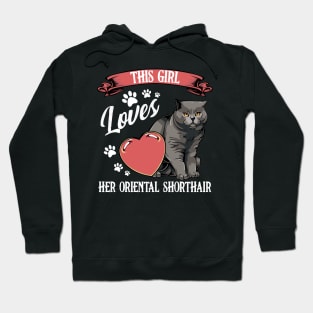 This Girl Loves Her British Shorthair - Cat Lover Saying Hoodie